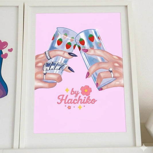 Mockup Arte digital Vasos de Nana By Hachiko
