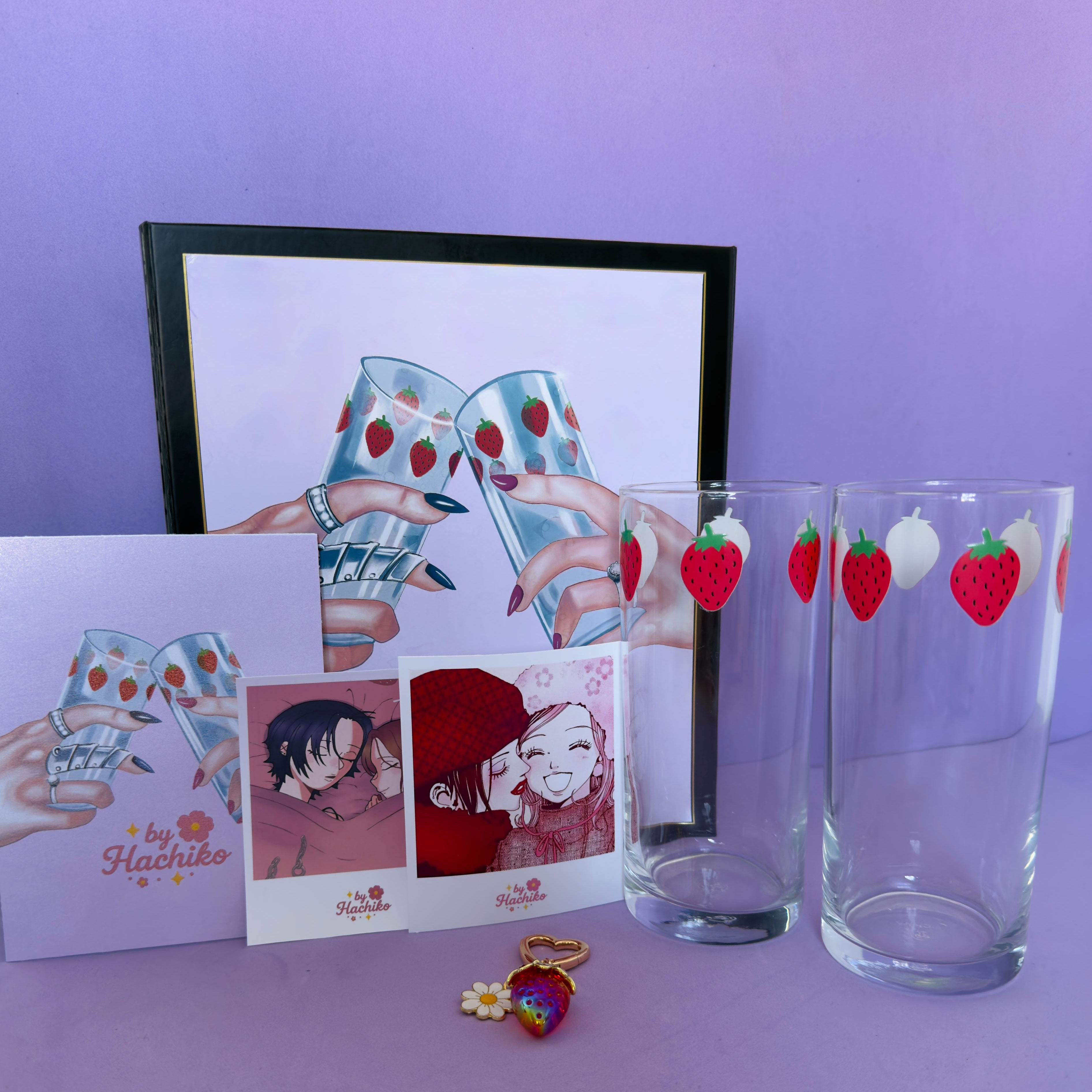 Packs exclusivo de vasos de fresitas inspirado en el Anime Nana