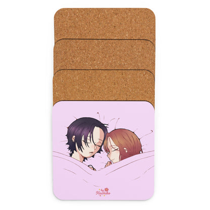 posavasos NANA kawaii con base de corcho y arte exclusivo ByHachiko