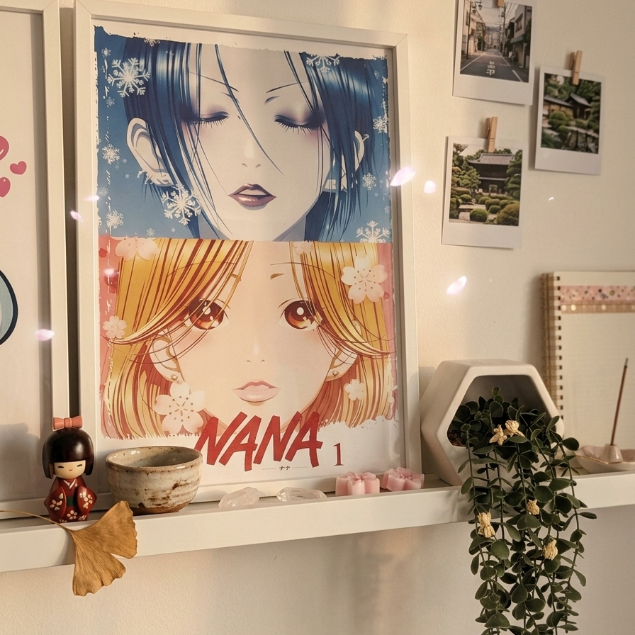 poster nana anime descarga digital alta calidad arte otaku aesthetic para imprimir nana komatsu y osaki