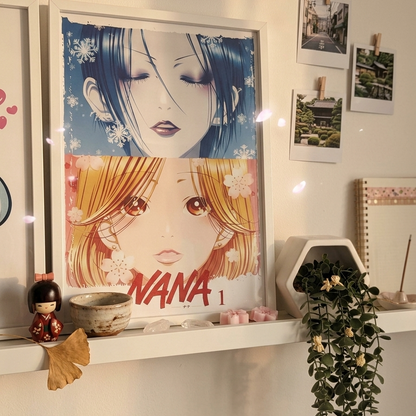 poster nana anime descarga digital alta calidad arte otaku aesthetic para imprimir nana komatsu y osaki