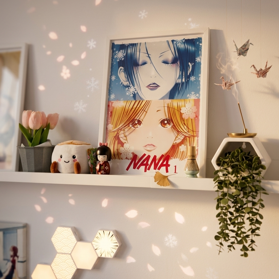 lamina nana anime digital decoracion habitacion estilo japones hachi y nana osaki printable