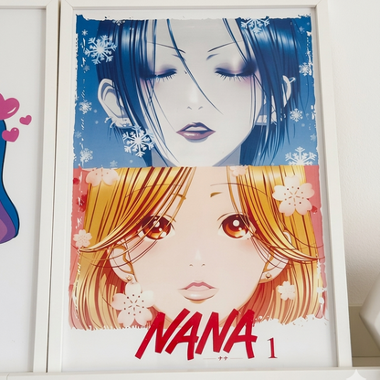 nana anime wall art printable decoracion moderna poster digital hd inspirado en nana osaki y hachi